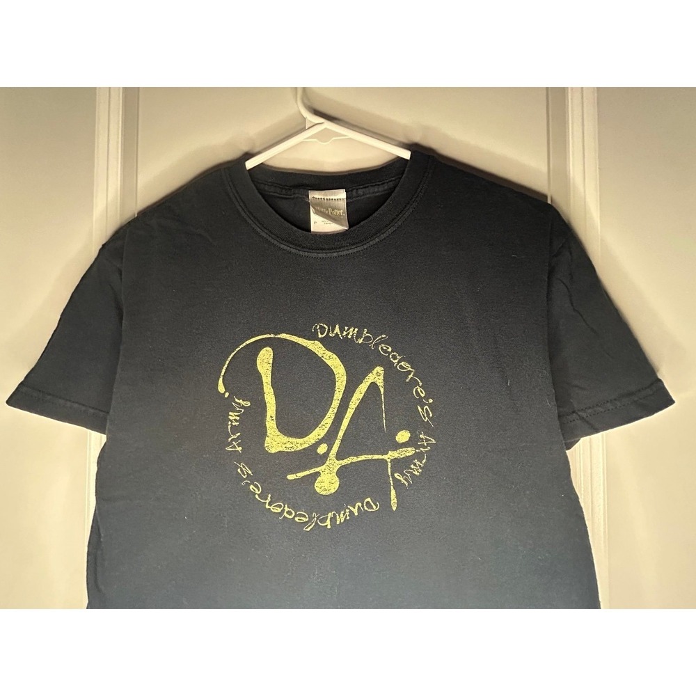 Vintage Y2k‎ Harry Potter Exhibition Signatures Black T-Shirt No Flaws